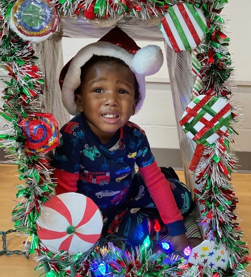 child in frame